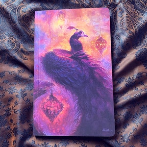 Phoenix Light Magical Fantasy Pagan Mini Journal, Notebook, Sketchbook, Custom Art Book