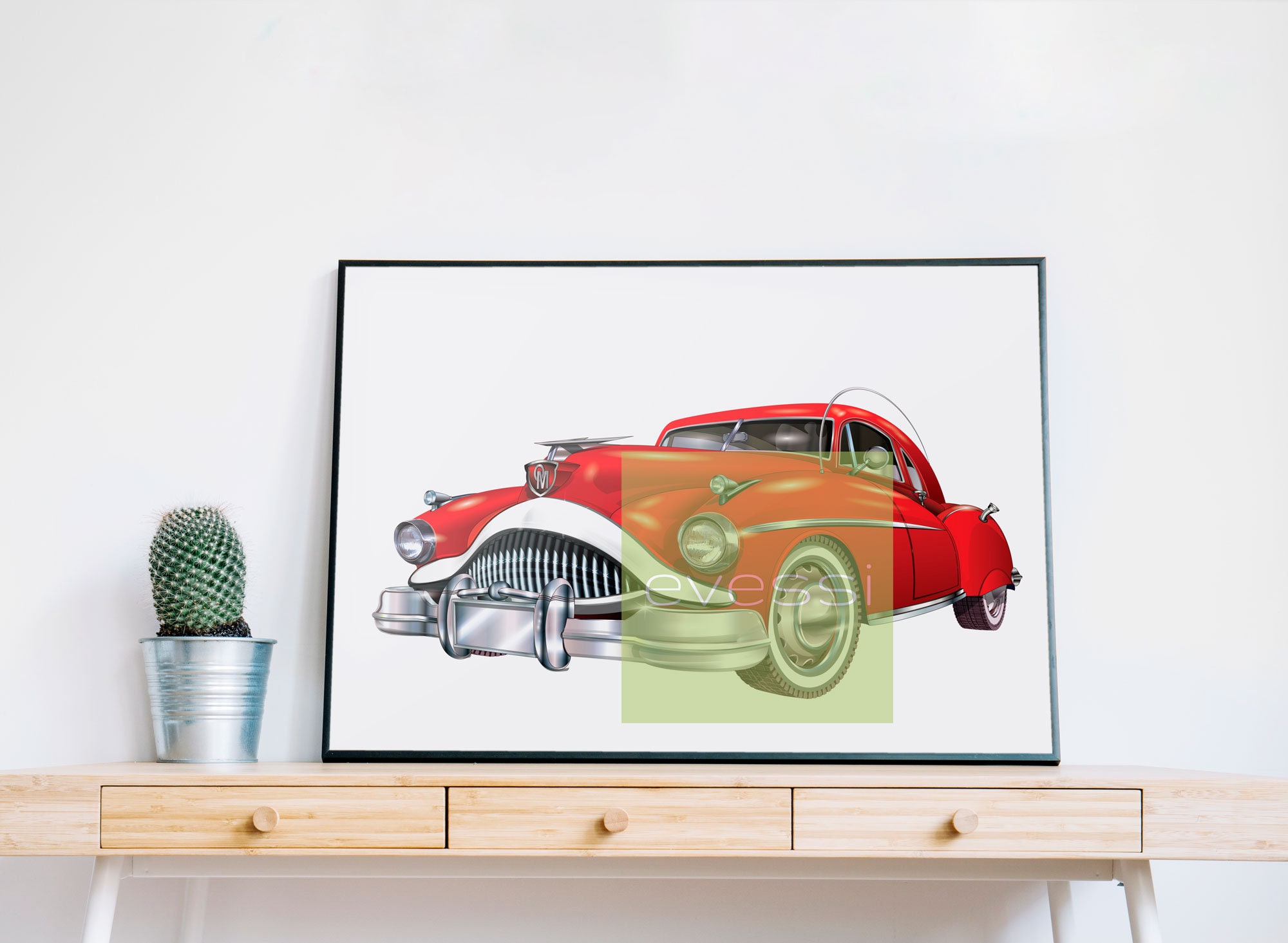 Transportation Wall Art Classic Car Wall Art Transport Etsy