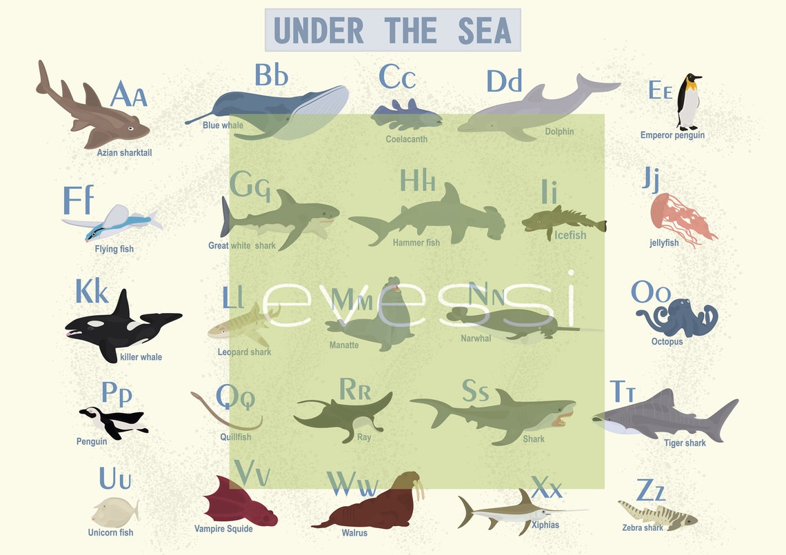 under-the-sea-alphabet-printables