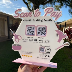 Scan To Pay /Business Acrylic Sign