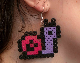 music lovers festivals Great for raves Snails Perler with Kandi Necklace