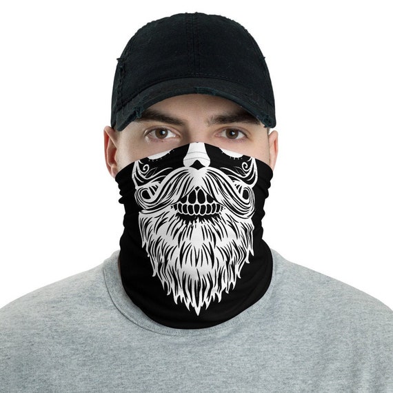 Funny Hipster Bearded Skull Face Mask Skeleton Face Shield | Etsy