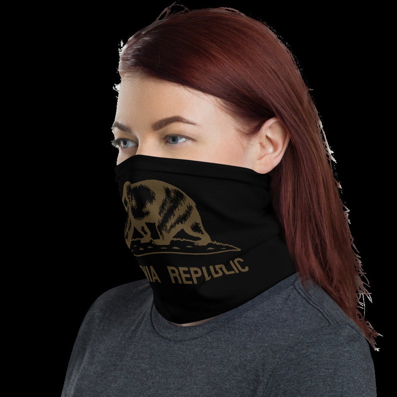California Flag Face Mask California Republic Fabric Face Etsy
