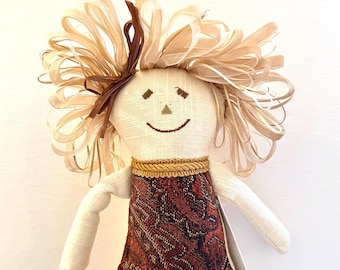 Woof & Poof Fall scarecrow girl