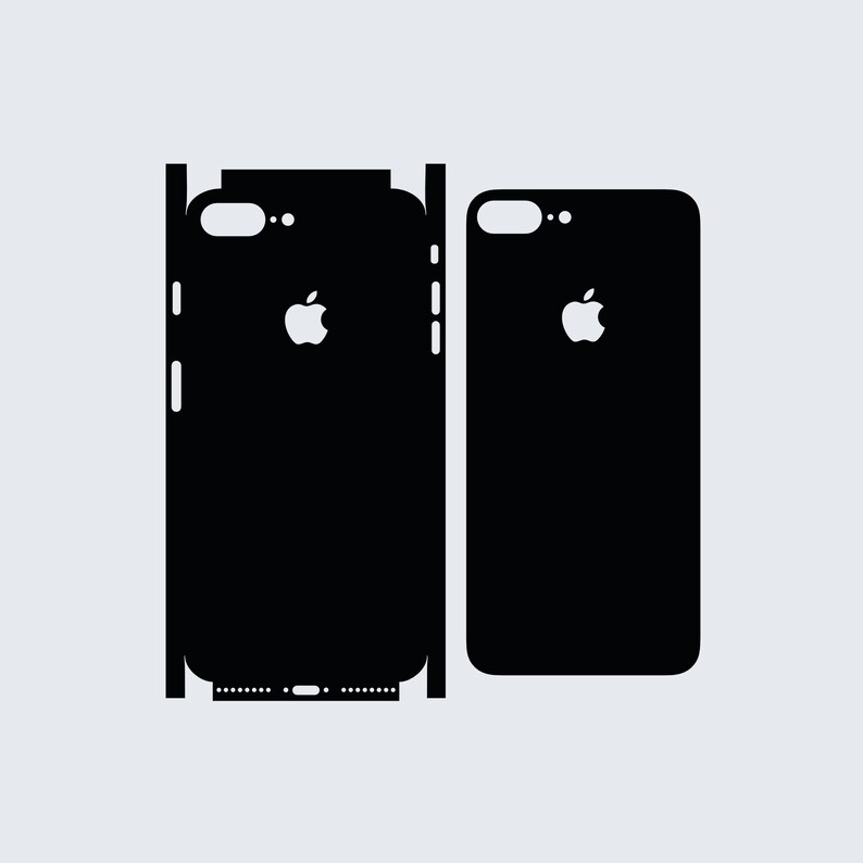 IPhone 7 Plus 2016 Skin Cut Template Vector SVG | Etsy