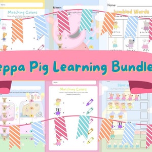 Peppa Pig Themed Preschool Fun Learning Activities
