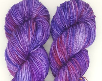 Purple Haze | 1 skein | Hand Dyed Yarn | Merino wool