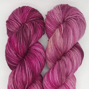 Chocolate Cherry Swirl | 1 skein | Hand Dyed Yarn | Merino wool