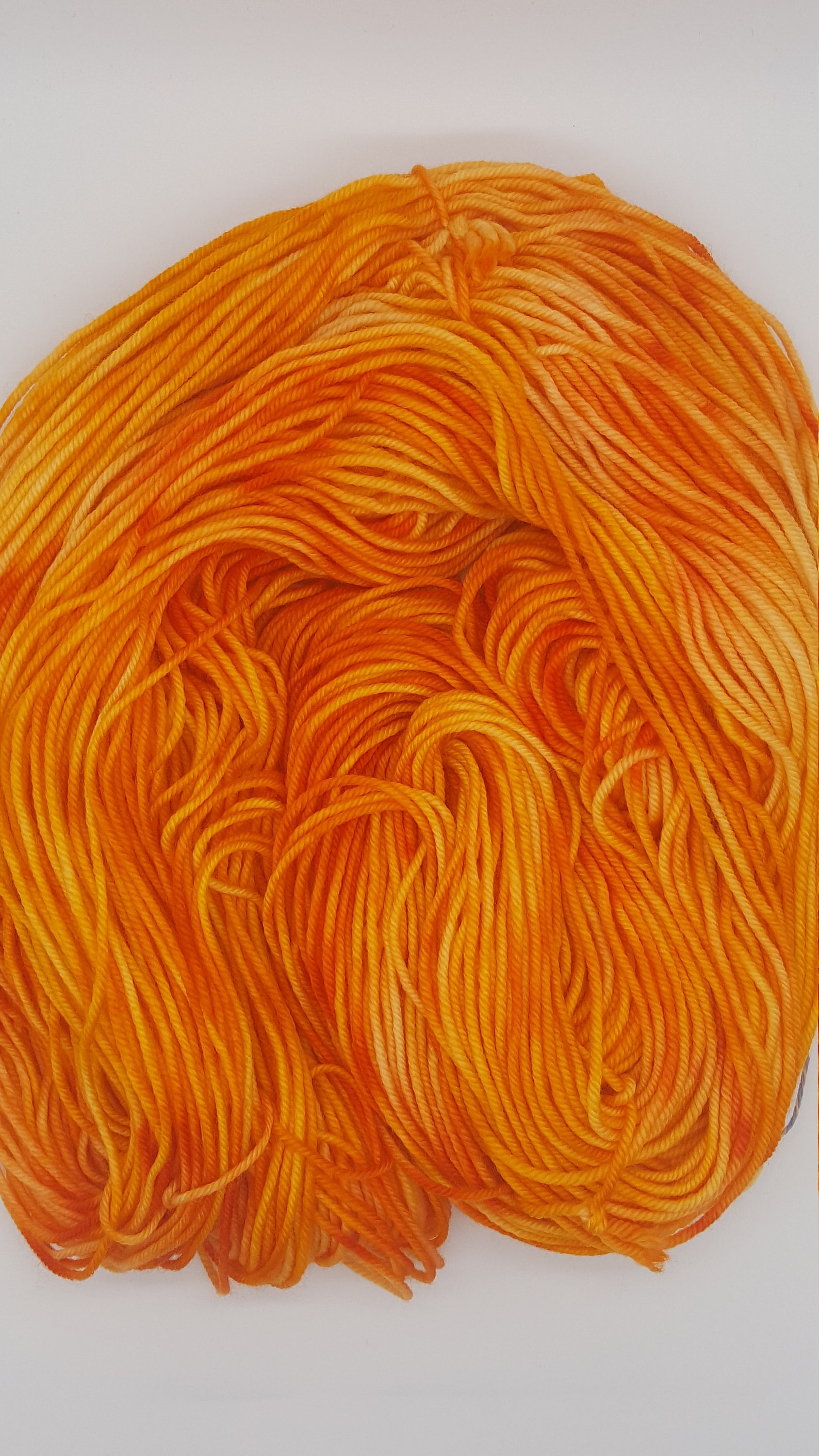 Orange Crush 1 Skein Hand Dyed Yarn Merino Wool Etsy