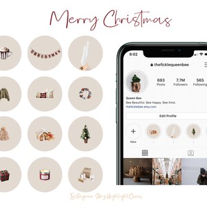 Christmas Instagram Highlight Icons - Christmas Instagram Highlight Covers - The Influencer Series