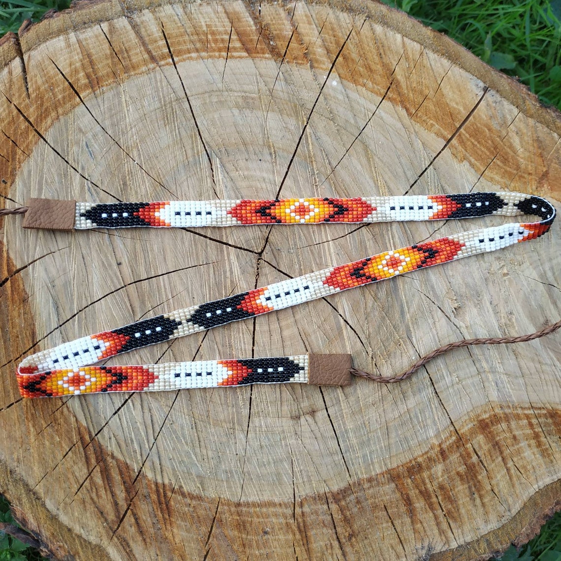 Beaded ribbon for a hat Hat band Hat bands for western hats Etsy