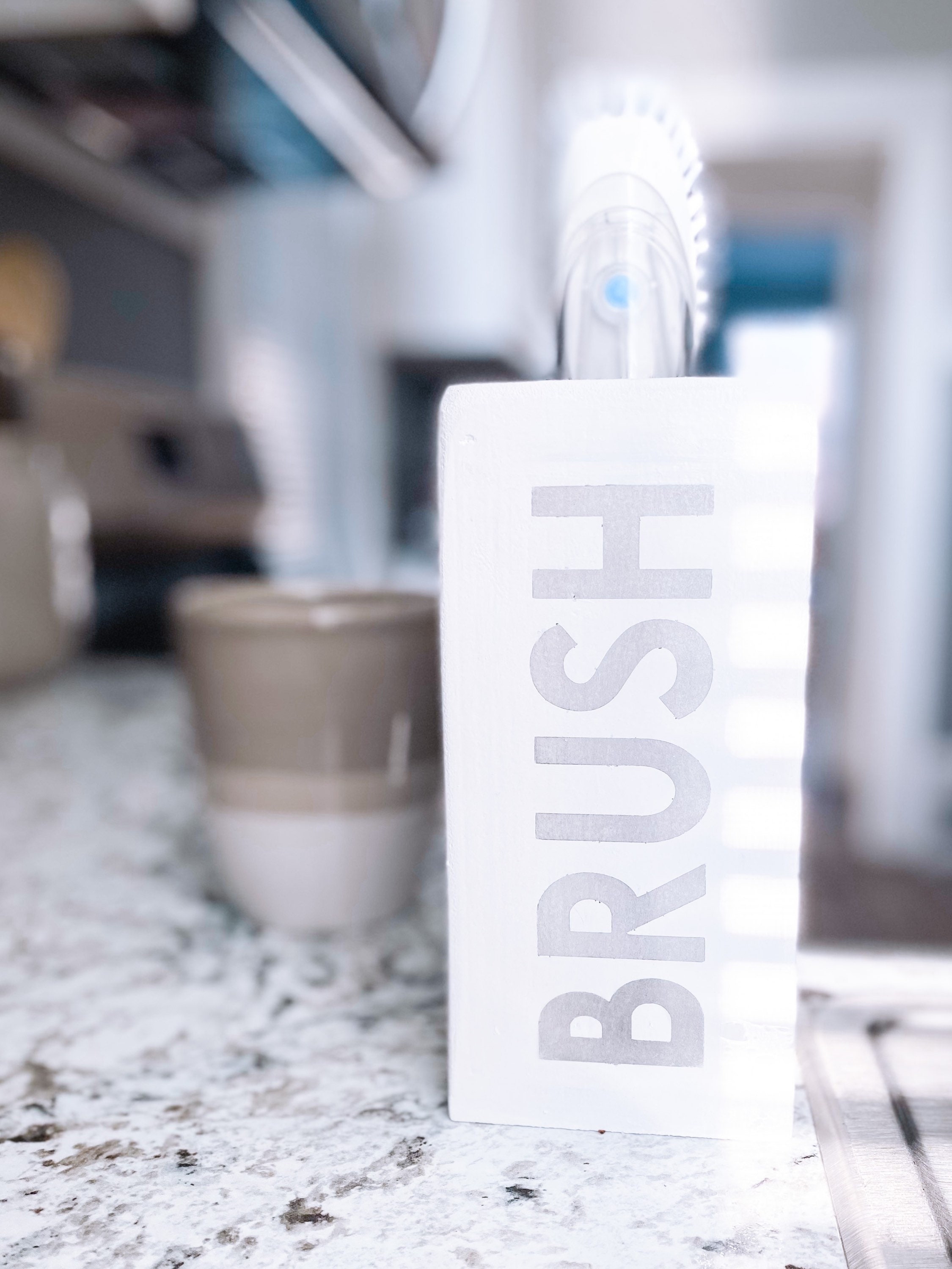 Kitchen Brush Storage Etsy