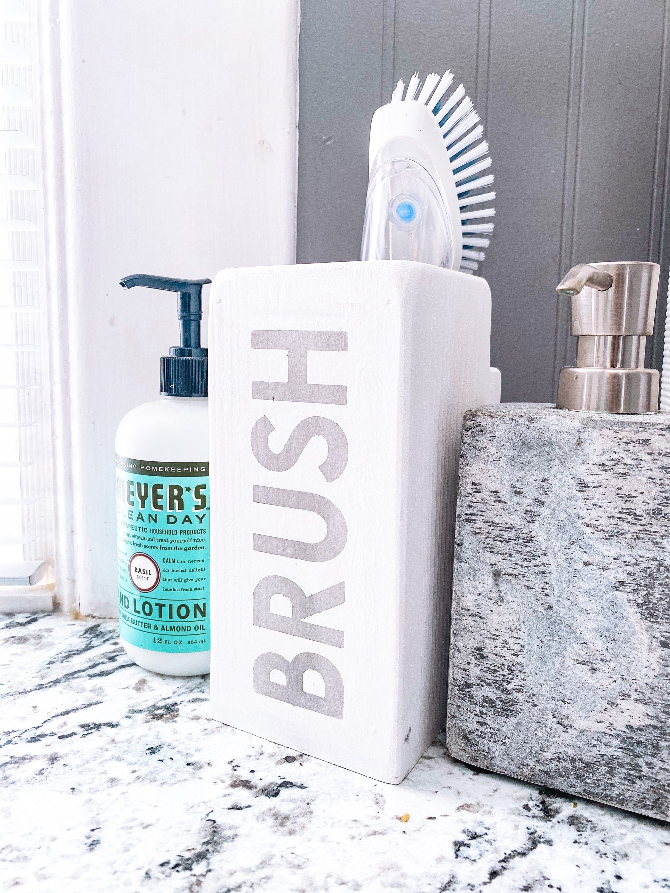 Kitchen Brush Storage Etsy