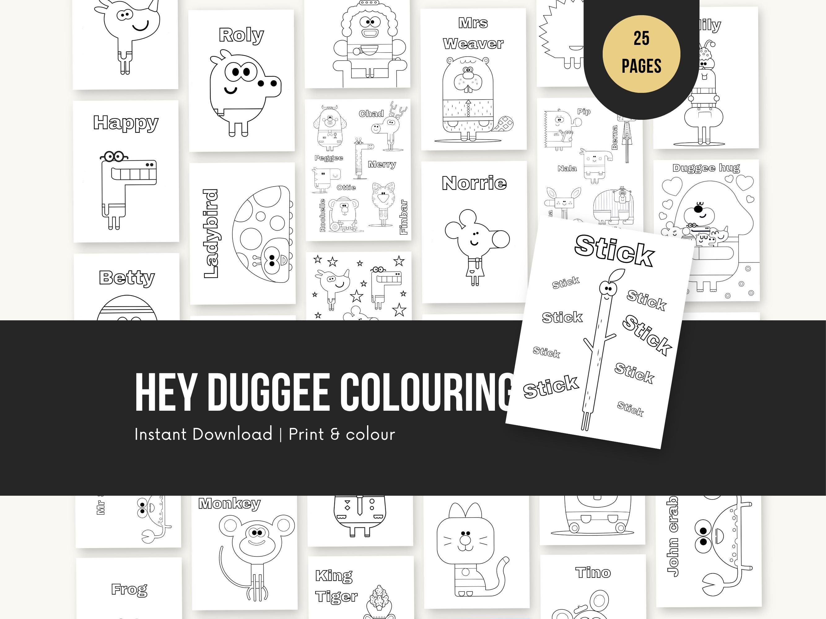 PRINTABLE Hey Duggee Colouring | Kids Colouring Fun | Screen Free ...