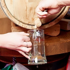 Wooden Barrel Tap — NEW Solid Hardwood Spigot &gt; Wine Cask, Bourbon Whisky, craft Beer Keg | Brewing Supplies