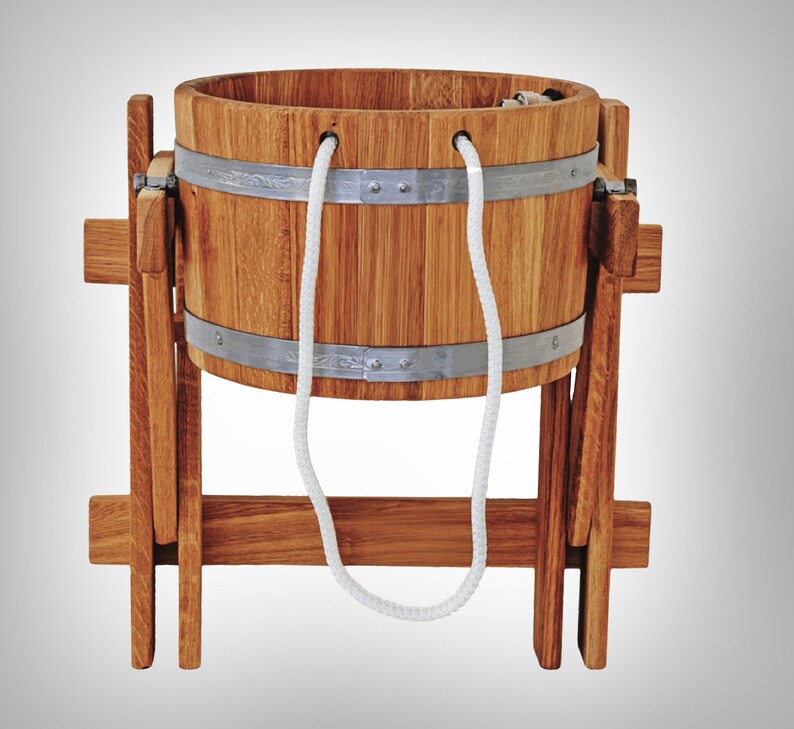 Sauna Bucket Shower 10L 23L 2.5 gal 6.1 gal OAK Wood Etsy