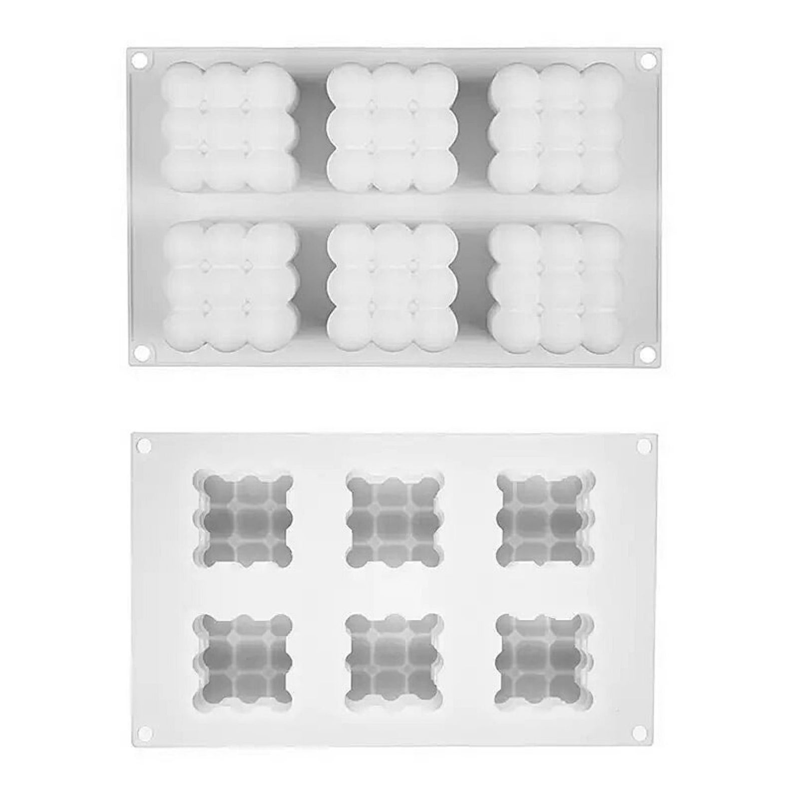 Bubble Candle Mold Bubble Cube Candle Mold Geometric Candle Etsy