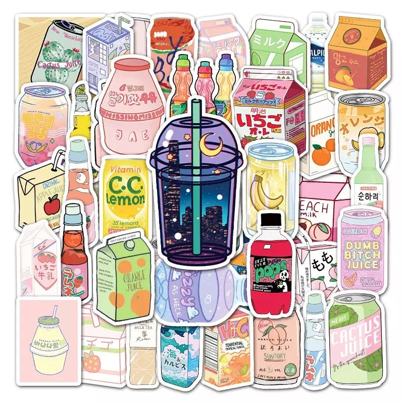 Japanese Soda Drink Stickers 