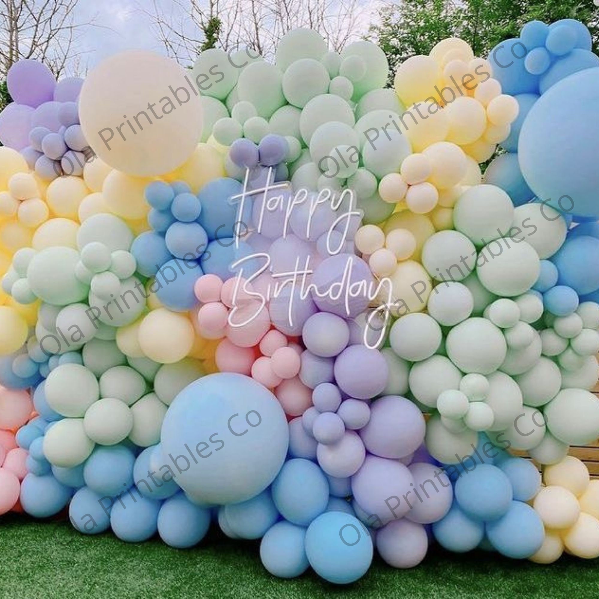 181pcs Pastel Rainbow Balloon Arch Pastel Balloon Garland Kit for Birthday  Wedding Party,Unicorn Macaron Easter Donut&Ice Cream Candy Party Balloons