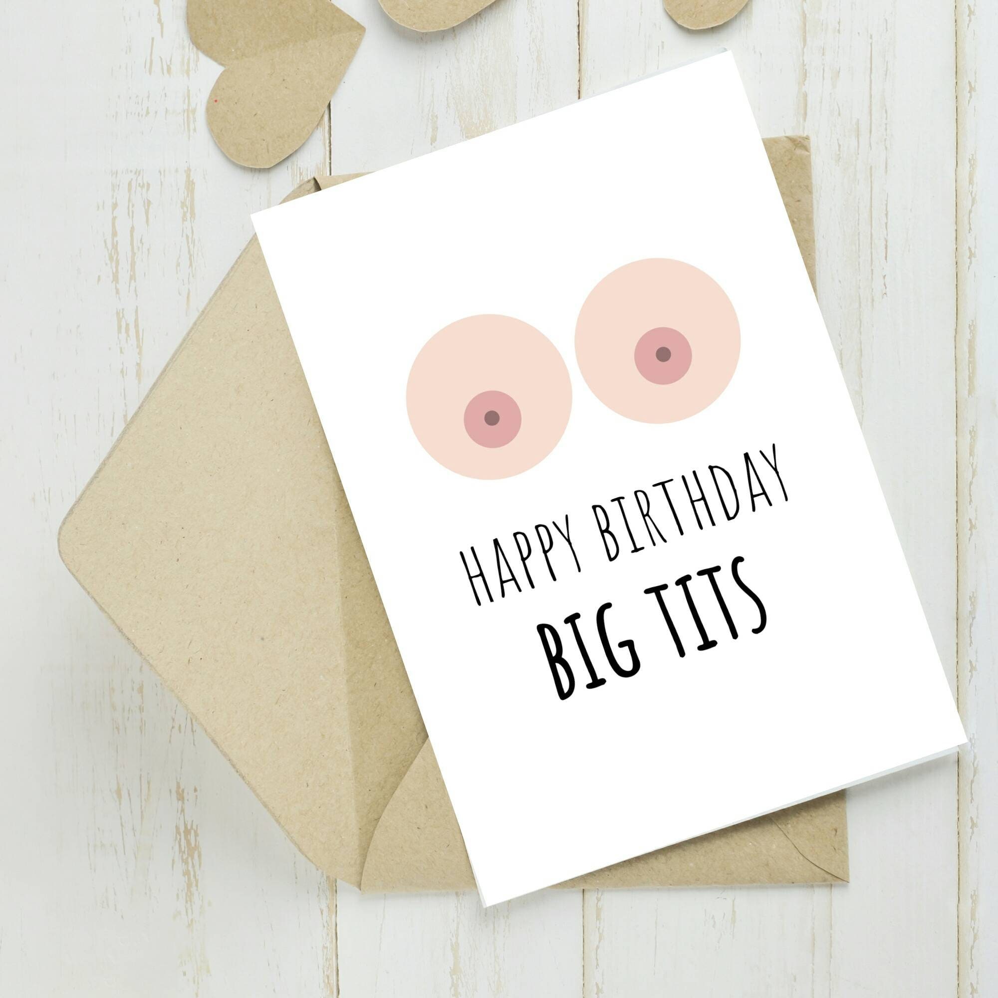 Rude Birthday Card.funny Birthday Card.funny Greeting Card.breast.for  Her.for Mom.for Aunty.for Girlfriend.for Bestfriend.instant Download - Etsy