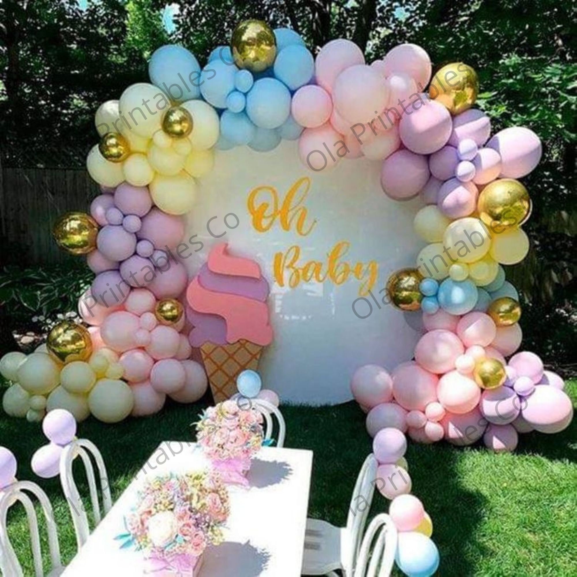 191Pcs Pastel Balloons Garland Arch Kit-Pastel Rainbow Party Decorations  with Assorted Colors for Ice Cream Donut Unicorn Baby Shower Wedding Birthday  Party Supplies - Yahoo Shopping