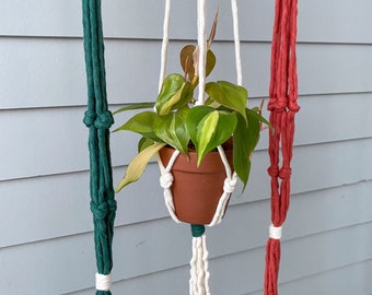 Minimalist Macrame Plant Hanger | Simple Plant Holder | Hanging Planter |  Fall Home Decor | Single