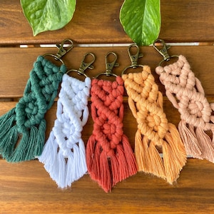 Llavero Macrame / Boho Charm Accesorio / Idea de Regalo / Individual