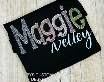 Girl Name Shirt, Girl Personalized Tee, Personalized Girl Shirt