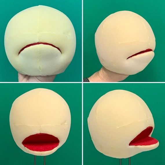 Round Puppet Head Foam Pattern Etsy UK