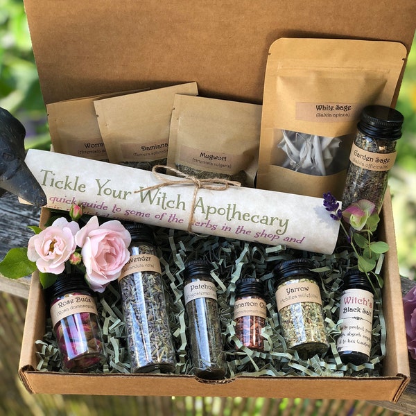 Witch’s herb starter kit, 10 essentials for spells, rituals and stocking your witchcraft apothecary