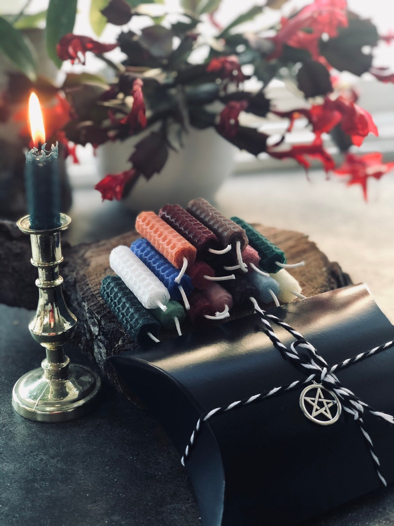 Beeswax Mini Spell Candle Sets for Witchcraft Rituals Etsy