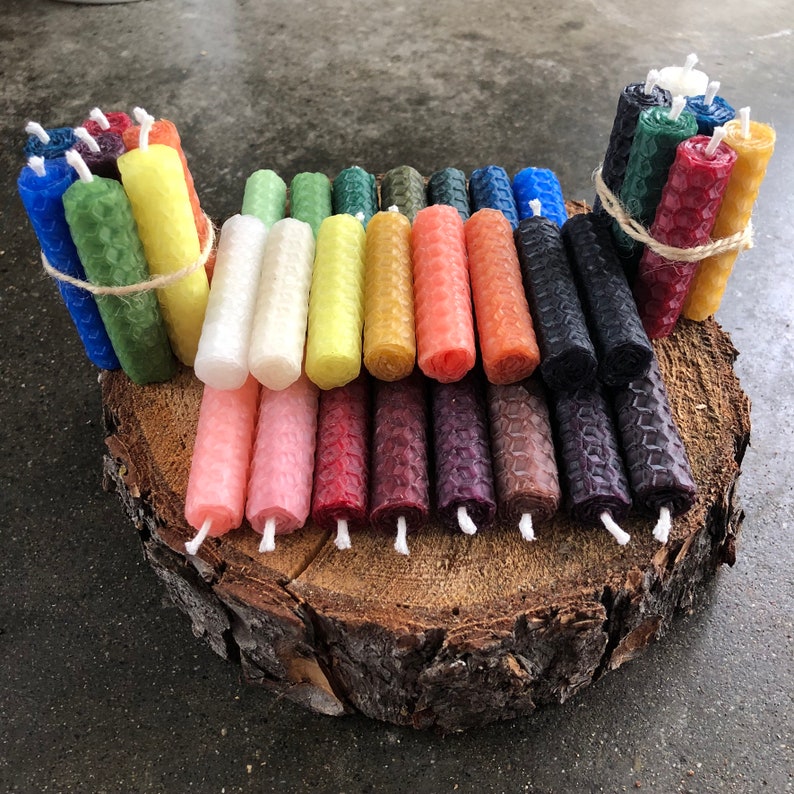 Beeswax Mini Spell Candle Sets for Witchcraft Rituals Etsy Canada