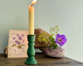 Birch Wood Chime Candle Holder: Handmade Altar Decor