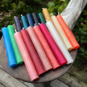 Beeswax Witch Chime Carving Candles: Hand-Rolled Intention Ritual Set