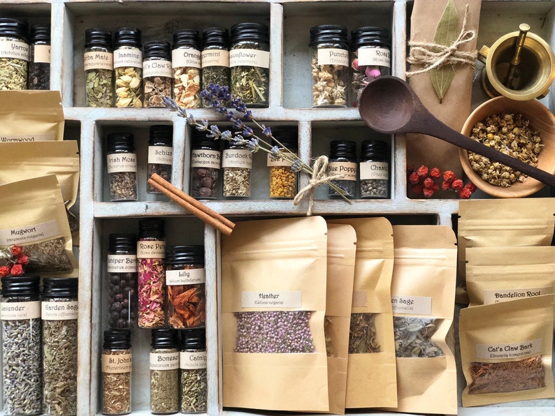 Witchcraft Herbs & Botanicals for Spells, Rituals, Meditation, Tea / Soap and candle making herbs and flowers 