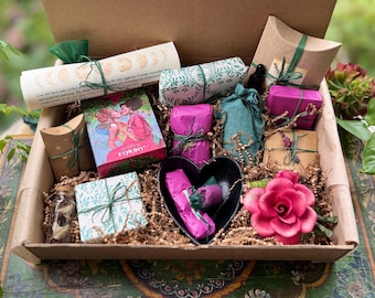 Modern Love Tarot deluxe Tickle Box with collector deck and 13 witchy surprises