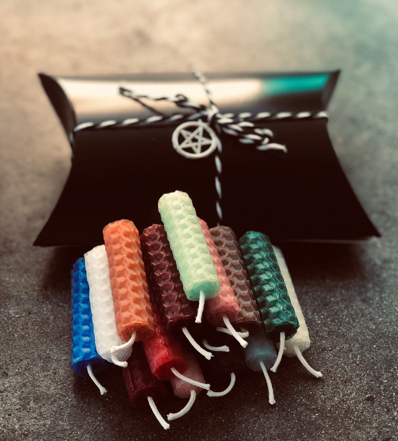 Beeswax Mini Spell Candle Sets for Witchcraft Rituals Etsy