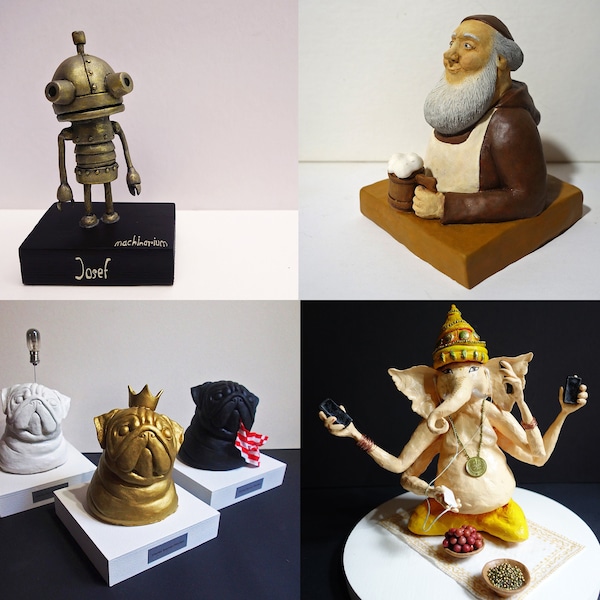 Handgefertigte Figuren auf Auftrag, Art toy, collector Figurinen, Charakter design, Figurenbau