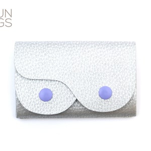 Carteira Boobie Bag prata, vegana