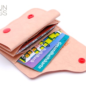 Porta carte Boobie Bag Cards rosa, vegano