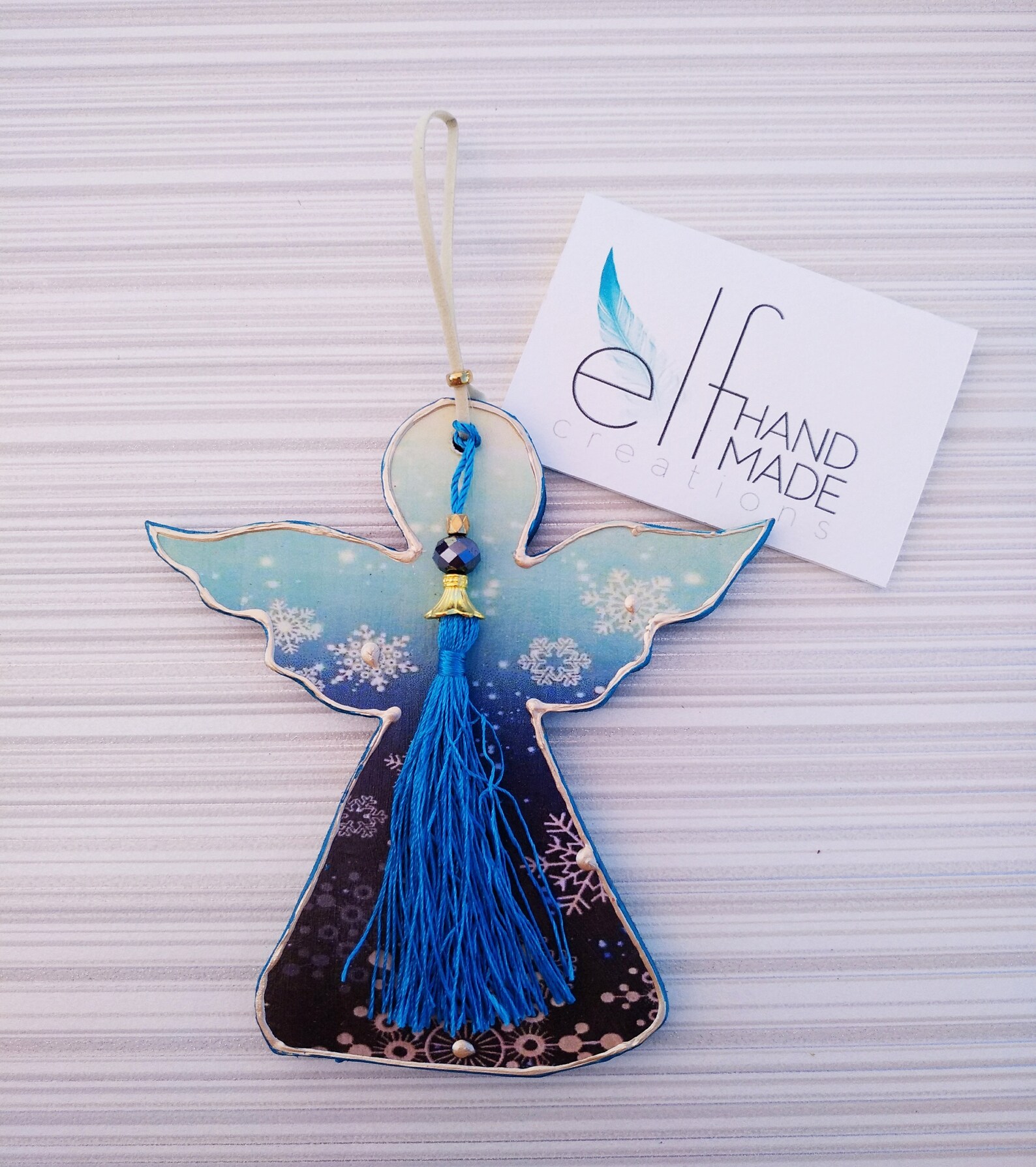 Hanging angel wooden angel ornament christmas angel home  Etsy