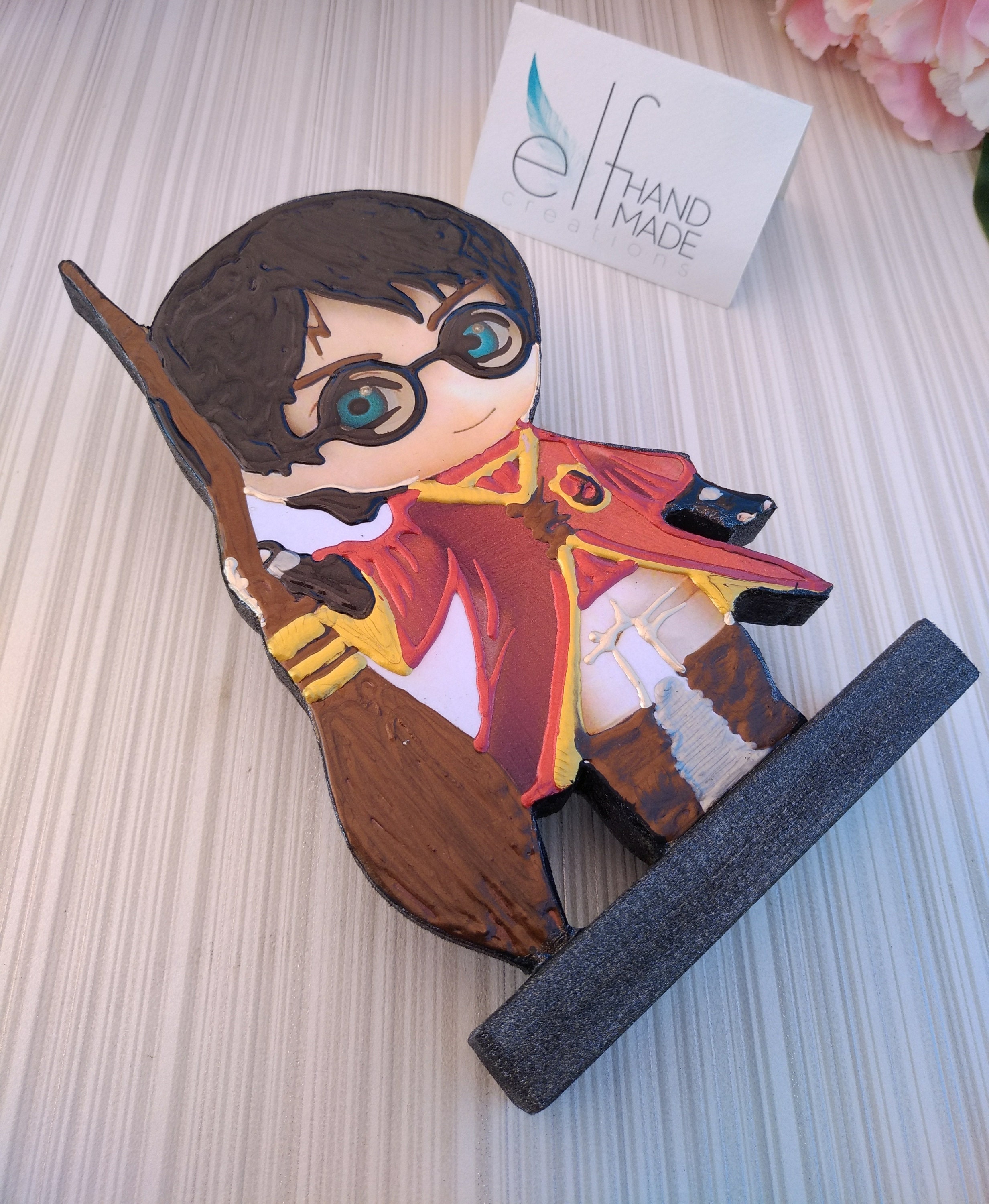 Wizard figure wooden figure shelf decoration magician Etsy