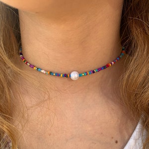 Truly Tropical Beaded Choker