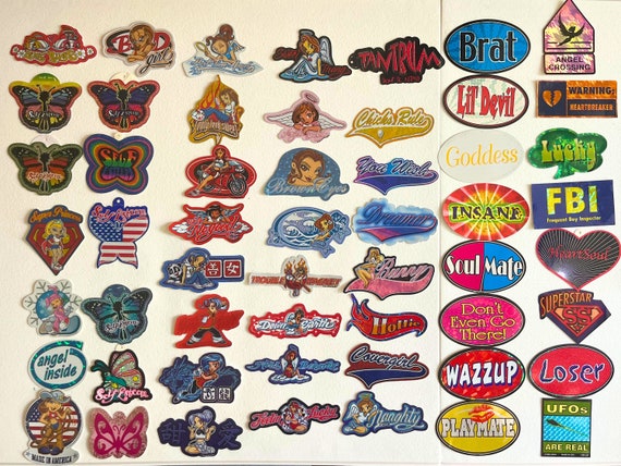 Vintage 2001 Glitter Stickers - Etsy