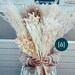 White Dried Flower Collection, Dried Bleached Flower Grasses, Dried Flower Bouquet, Pampasgrass, Lagurus, Home-deco Wedding Decoration