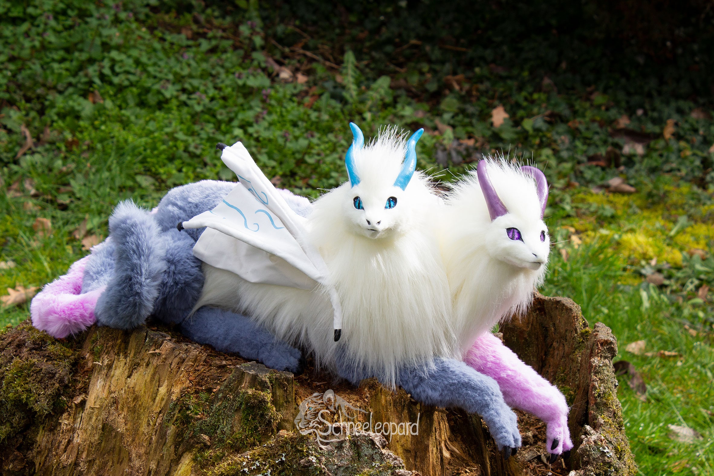 Sian'tau - Large Double-headed Dragon, Poseable Art Doll - Etsy