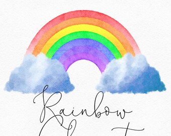 Arcoiris Clip Art Etsy