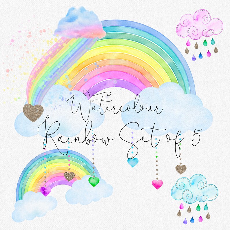 Как нарисовать радугу акварелью поэтапно