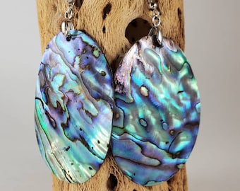Shell Earrings Abalone Jewelry Paua Shell Jewelry Shell Jewelry Natural Paua Shell Earrings Abalone Earrings Abalone Shell E2381