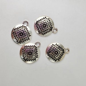 Southwestern design  charm. Southwestern charm beads.